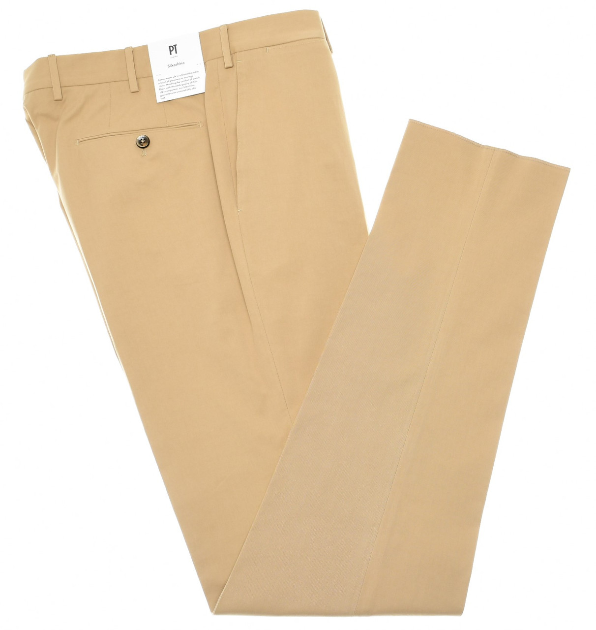 PT Torino Pants Stretch Slim Fit Silkochino Khaki Brown