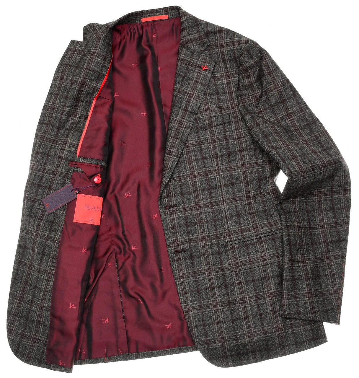 Costume Smoking Tuxedo ISAIA Napoli En Laine & Mohair - Taille IT 52 (L) - Occasion Très Bon État