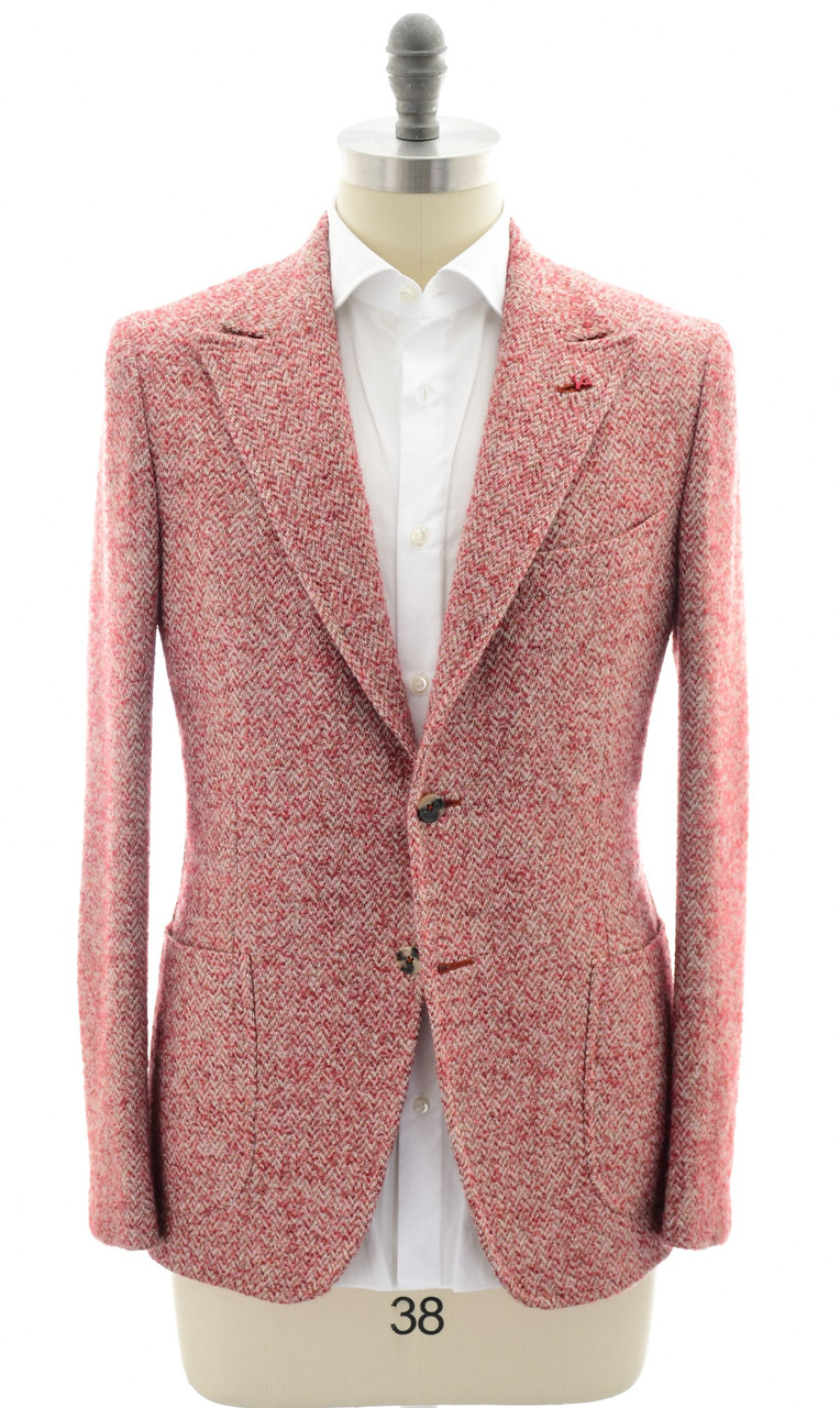 Isaia Herringbone Sport Coat
