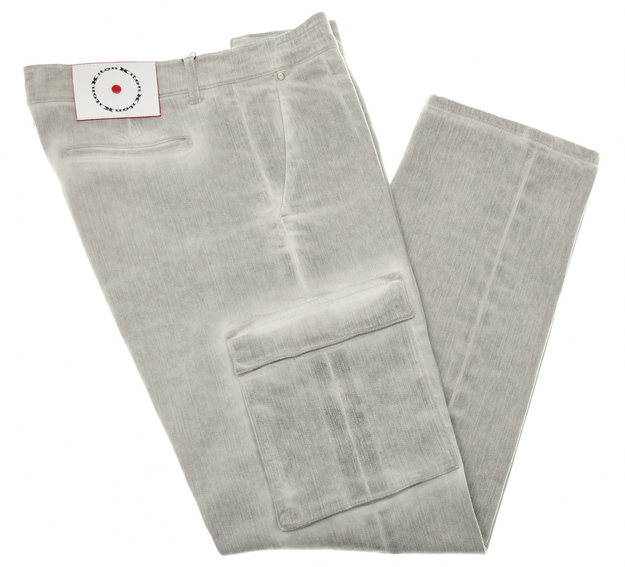 Kiton Gray Denim Cargo Pants | Designer Sale | Luxury Menswear
