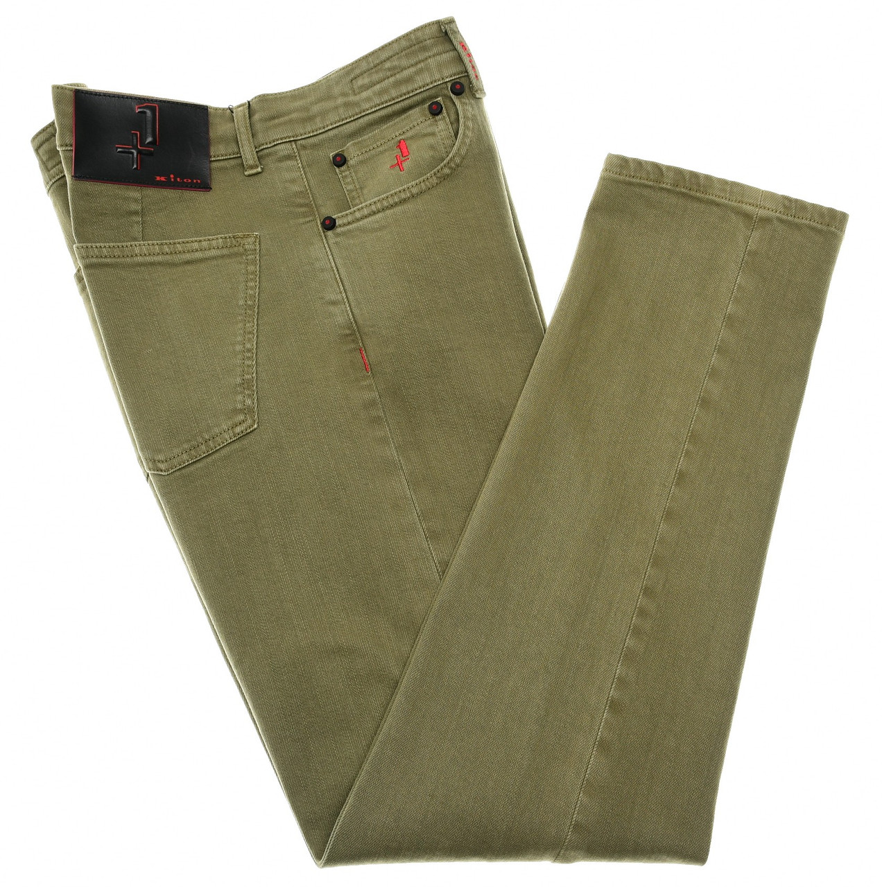 Kiton Green Denim Jeans | Designer Sale | Luxury Menswear