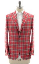Sartorio Red Plaid Sport Coat | Sale Clothing | Luxury Menswear