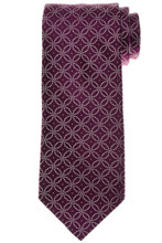 Brioni Tie Woven Silk Purple Blue Stripe