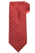 Stefano Ricci Patchwork Pleated Tie Red