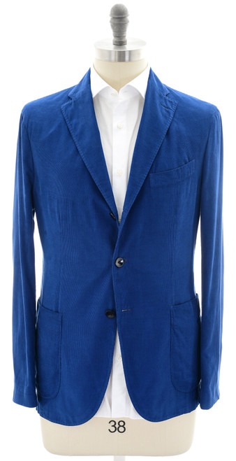 Boglioli K. Jacket Sport Coat Fine Soft Corduroy Blue