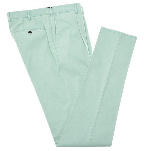 PT Torino Pants Super Slim Fit Cotton Stretch Twill Green