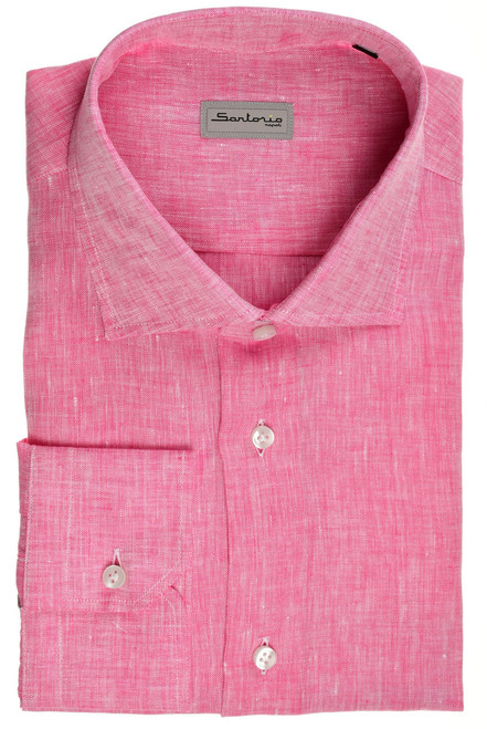 Sartorio Napoli Shirt Linen Pink