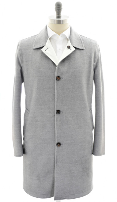 Kired by kiton Coat Reversible "PEAK" Size 38 Gray