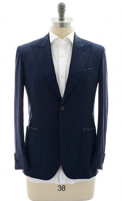 Sartorio by Kiton Blue Wool Sport Coat – Luxury Menswear