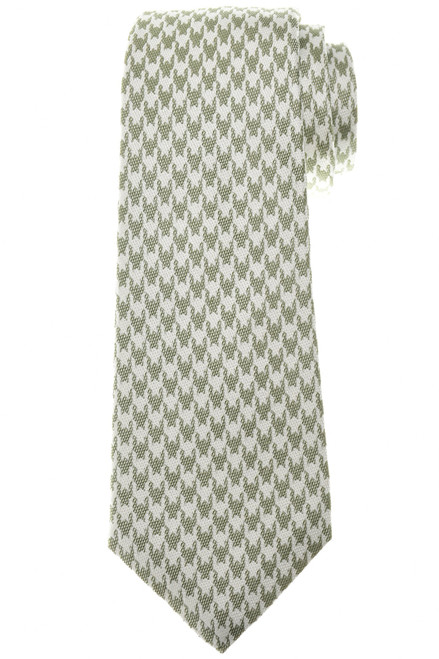 Kiton Men's Italian designer Tie Silk Green Houndstooth - Luxury Neckwear Sale