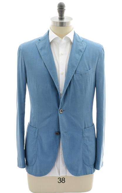 Boglioli Blue Cotton Superfine Soft Corduroy Sport Coat