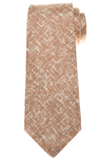Kiton Brown Print Silk Tie