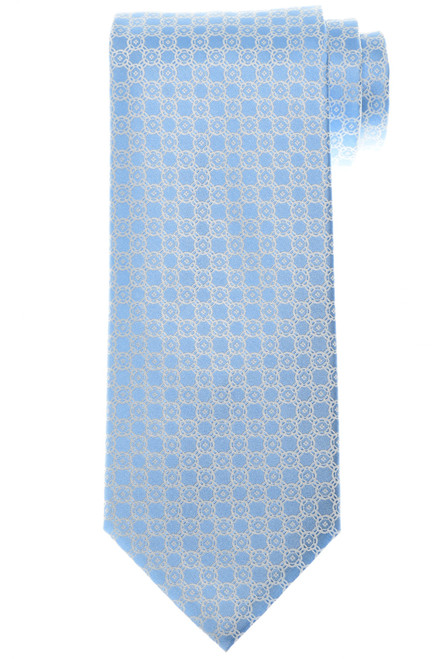 Stefano Ricci Luxury Blue Gray Geometric Woven Silk Tie