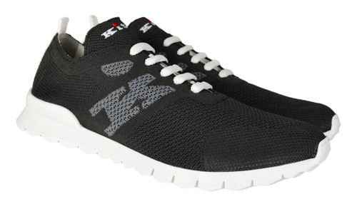 Kiton Napoli FITS Dark Gray K Logo Cotton Stretch Sneakers Shoes