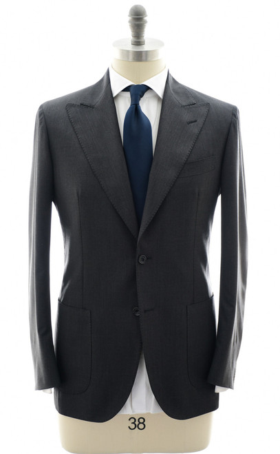Sartorio Napoli Gray Superfine 100% Wool Suit