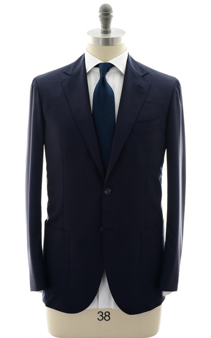 Sartorio Napoli Dark Navy Blue 100% Wool Suit