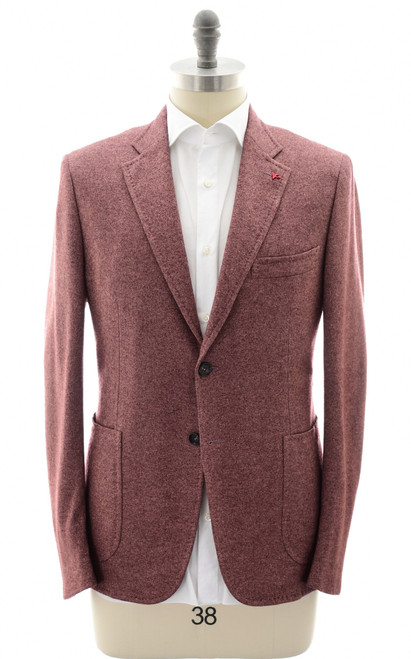 Isaia Napoli Purple Silk Cashmere Sport Coat