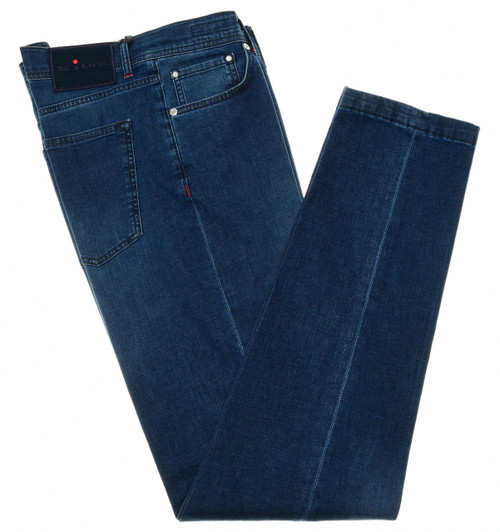 Kiton Blue Jeans Cotton Stretch Denim
