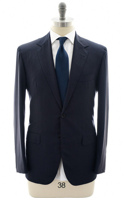 Sartorio Napoli Dark Blue 100% Wool Suit
