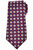 Kiton Napoli Silk Tie Purple Red Geometric