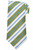 Cesare Attolini 'Unlined' Silk Tie Green Blue Stripe