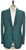Kiton Sport Coat Jacket Cashmere Size 48L Green Blue Check