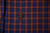 Brioni Dress Shirt Superfine Cotton Size Small Brown Blue Check 03SH0760