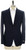 Belvest Sport Coat Travel Jacket Wool Size 40 Dark Blue