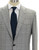 Kiton Napoli Suit Wool Silk Size 40 Gray Glen Plaid
