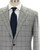 Kiton Suit LASA Superfine 14 Micron 180's Wool Size 40 Gray Plaid