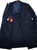 Isaia Coat 'Portofino' Size 36 Blue