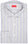Isaia Napoli Dress Shirt Cotton Size 15 Gray Brown White Stripe