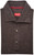 Isaia Short Sleeve Jersey Gran Pique Knit Polo Shirt Cotton Size Large Brown