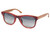 Isaia Eyewear Sunglasses Fabric Effect Painted Wood Red