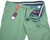 Isaia Napoli Dress Pants Cotton Stretch Gabardine Size 32 Washed Green
