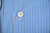 Kiton Napoli Dress Shirt Fine Cotton Size 16 1/2 Blue Narrow Stripe