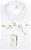 Luigi Borrelli Napoli Dress Shirt Fine Cotton Size 15 1/2 White Tonal Stripe