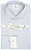 Luigi Borrelli Napoli Dress Shirt Superfine Cotton Size 18 Brown Blue Stripe