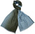Loro Piana Galway Cashemp Scarf Cashmere Silk Canapa Blue Green Ombre