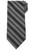 Luxury Collection Stefano Ricci Woven Silk Tie Black Gray Stripe