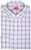 Isaia Napoli Dress Shirt Fine Cotton Size 17 1/2 Purple Gray White Plaid
