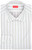 Isaia Napoli Dress Shirt Cotton Size 17 1/2 Green Gray White Stripe