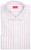 Isaia Mix Dress Shirt Red White Stripe