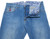Isaia Napoli Classic Washed Denim Jeans Size 38 Blue