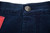 Isaia Napoli Self Edge Twill Denim Jeans Slim Fit Button Fly Size 32 Blue