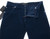 Kiton Napoli 5 Pocket Jeans Washed Cotton Diagonal Corduroy Size 35 Dark Blue