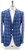 Isaia Napoli Sport Coat Jacket 'Sailor' Cashmere Wool Silk Linen Size 44 Blue Plaid