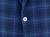 Isaia Napoli Sport Coat Jacket 'Sailor' Cashmere Wool Silk Linen Size 44 Blue Plaid