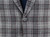 Isaia Napoli Suit 'Capri' Wool Super 120's Four-Ply Size 36 Gray Bordeaux Red Plaid