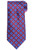 Stefano Ricci Silk Tie Dark Red Blue Medallion